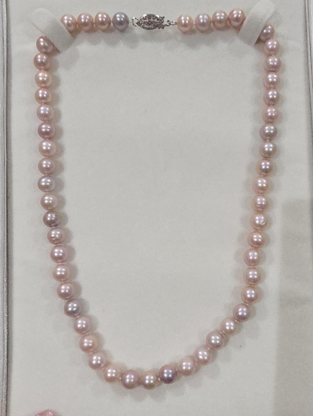 Classic Pink Freshwater Akoya Pearl Necklace - Elegant Women's Jewelry 14k Clasp
